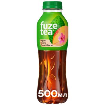 Чай холодный черный Fuzetea Персик и гибискус 0,5л