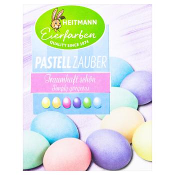 Фарба для яєць Heitmann Pastel Magic 6 кольорів по 5мл - купити, ціни на - фото 3