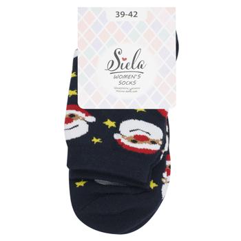 Siela Santa Terry Women's Socks s.39-42 Blue