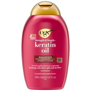 Шампунь для волосся Ogx® Keratin Oil проти ламкості з кератиновою олією 385мл - купити, ціни на МегаМаркет - фото 1