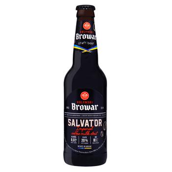 Volynskyi Brovar Salvator Dark Unfiltered Beer 8% 0.35l - buy, prices for NOVUS - photo 1