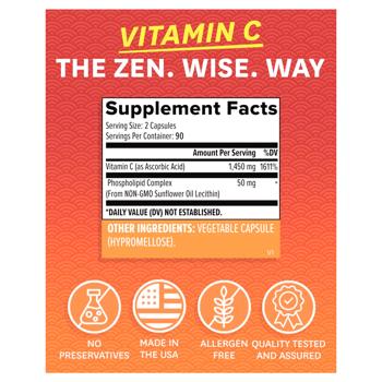 vitamin C zenwise health 180pcs - buy, prices for - photo 3