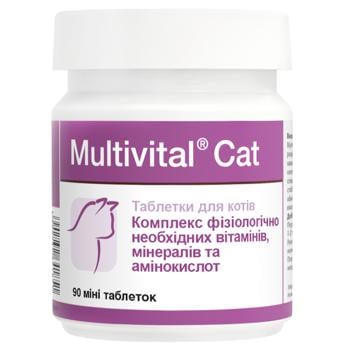 Таблетки для котів Dolfos Multivital Cat 90шт - купити, ціни на MasterZoo - фото 1