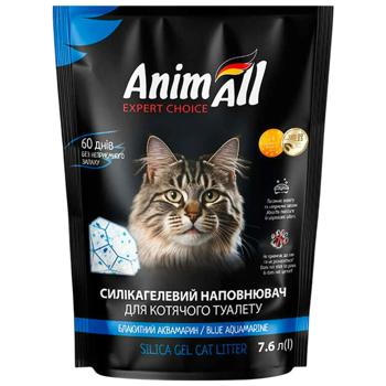 AnimAll Litter Blue Aquamarine силікагелевий наповнювач 7,6 л - без аромату - купить, цены на MasterZoo - фото 1