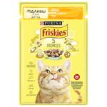 Корм вологий Friskies з куркою для дорослих котів 85г