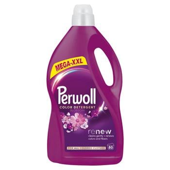 Гель для стирки Perwoll Renew Color Detergent 4л - купить, цены на Auchan - фото 1