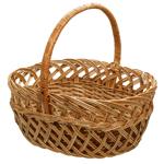 Корзина плетена Святкова кругла мала