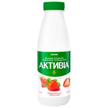 Activia Strawberry-Wild Strawberry Bifidoyogurt 1.5% 290g - buy, prices for - photo 1