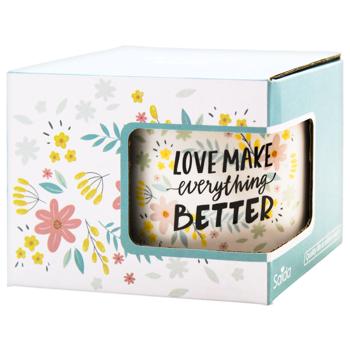 Чашка 350мл SDM074-4003-16125 - купить, цены на КОСМОС - фото 2