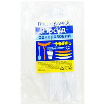 Нож одноразовый Господарочка 10шт - купить, цены на Чудо Маркет - фото 1