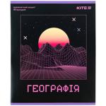 Зошит предметний Kite Neo Географія в клітинку 48 аркушів