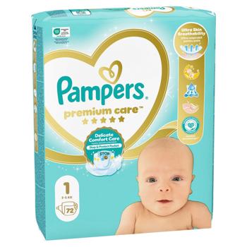 Pampers Premium Care Newborn Diapers 1 2-5kg 72pcs - buy, prices for - photo 3