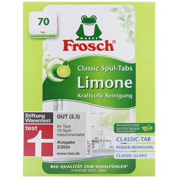 Таблетки для посудомийної машини Frosch Classic Лимон 15г х 70шт - купить, цены на Auchan - фото 2