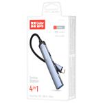 ХАБ СW USB-C 4-В-1 USB-C2.0Х3