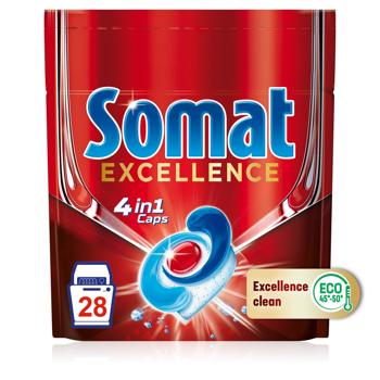 Таблетки для посудомоечных машин Somat Excellence 4в1 28шт - купить, цены на - фото 3