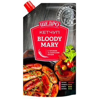Кетчуп Щедро Bloody Mary 250г - купити, ціни на КОСМОС - фото 1