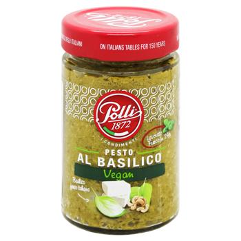 Соус Polli Pesto Vegan al Basilico 190г - купить, цены на За Раз - фото 1