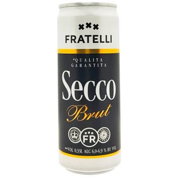 Fratelli Secco Brut Dry White Sparkling Wine 0.33l