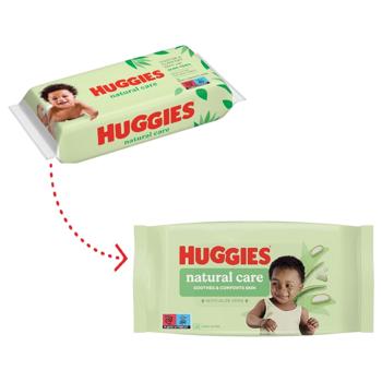 Huggies Natural Care Wet wipes baby 4*56pcs - buy, prices for MegaMarket - photo 3
