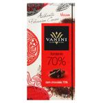Шоколад чорний Vanini 70% 100г