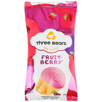 Three Bears Fruit-Berry Ice Cream with Cherry Flavor 75g - buy, prices for Chudo Market - photo 1