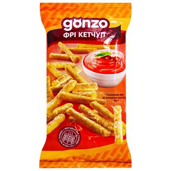 Gonzo Corn Fries Straw with Ketchup Flavor 35g - buy, prices for EKO Market - photo 1