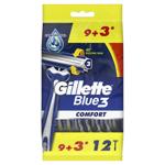 Gillette Blue 3 Comfort Disposable Razors 12pcs
