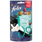 Ласощі для котів Felix Party Mix Морський Мікс з лососем, фореллю та минтаєм 60г