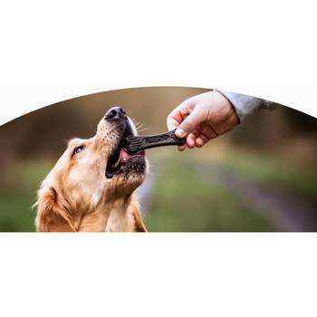 Лакомство ProDen PlaqueOff Dental Bones с арахисовой пастой и бананом для ухода за полостью рта собак малых пород 342г - купить, цены на - фото 3