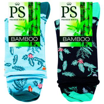 Носки Premier Socks Bamboo Листочки женские классические р.23-25 - купить, цены на ЕКО Маркет - фото 1