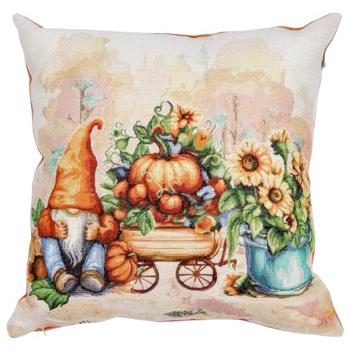 Provans Pumpkin Gnomes with Cart Pillow 45*45cm - buy, prices for MegaMarket - photo 1