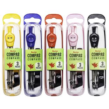 Готовальня Auchan 3 предмета в асортименті - купити, ціни на Auchan - фото 1