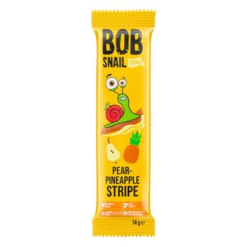 Конфеты Bob Snail Грушево-ананасовые cтрайпсы 14г - купить, цены на Идеал - фото 1