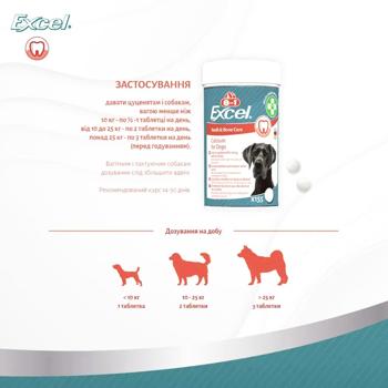 Вітаміни 8in1 Excel Calcium для собак кальцій 155 таблеток - купити, ціни на MasterZoo - фото 7