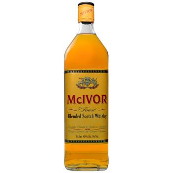 Виски McIvor Finest Blended Scotch Whisky 40% 1л - купить, цены на За Раз - фото 1