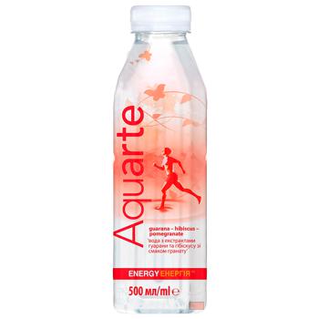 Aquarte Energy Hibiskus, Guarana and Pomegranate Flavored Non-Carbonated Drink 0.5l - buy, prices for COSMOS - photo 1