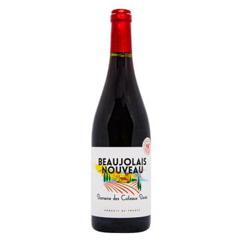 Вино Domaine des Coteaux Beaujolais Nouveau красное сухое 12,5% 0,75л