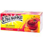 Чай чорний Хвилинка Малина 1,5г*20шт