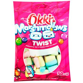 Маршмеллоу Okki Twist Тутті-Фрутті 30г