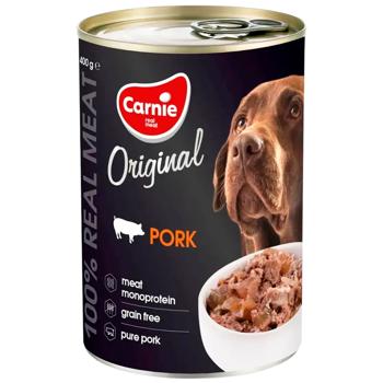 Корм влажный Carnie Original Mono Protein со свининой для собак 400г - купить, цены на MasterZoo - фото 1