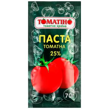 Tomatino Tomato Paste 25% 70g - buy, prices for Torba - photo 1