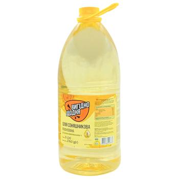 Vyhidno Shchodnia Refined Sunflower Oil 3l - buy, prices for Chudo Market - photo 1