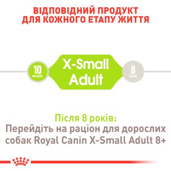 Сухий корм для дорослих собак дрібних порід Royal Canin X-Small Adult 3 кг - домашня птиця - купить, цены на MasterZoo - фото 4