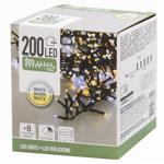 Гірлянда електрична Koopman зовнішня 3хАА 200 LED 4,5м холодний/теплий білий