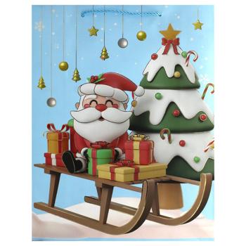 Пакет бумажный Angel Gifts Новогодний 31*40*12см - купить, цены на МегаМаркет - фото 2