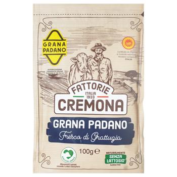 Сир Fattorie Cremona Grana Padano дрібна стружка 29% 100г - купити, ціни на КОСМОС - фото 1