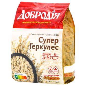 Хлопья овсяные Добродія Супер Геркулес 400г - купить, цены на КОСМОС - фото 1