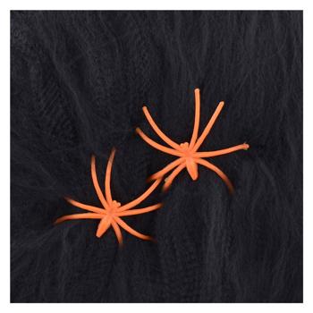 Павутина декоративна Yes! чорна з 2 павучками 40г - купити, ціни на Auchan - фото 2