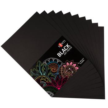 Santi A4 Black Drawing Paper 10 Sheets - buy, prices for - photo 2