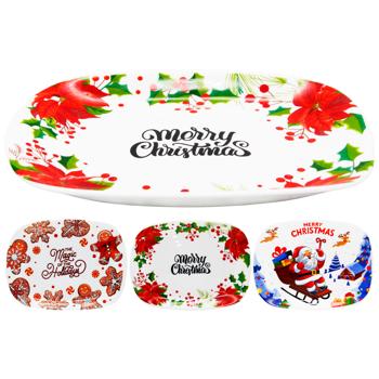 Тарелка Bormioli Rocco Magic Holidays прямоугольная 21x18см